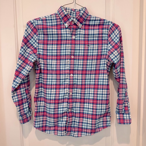 Vineyard Vines Other - Vineyard Vines Blue and Pink Button Down Shirt